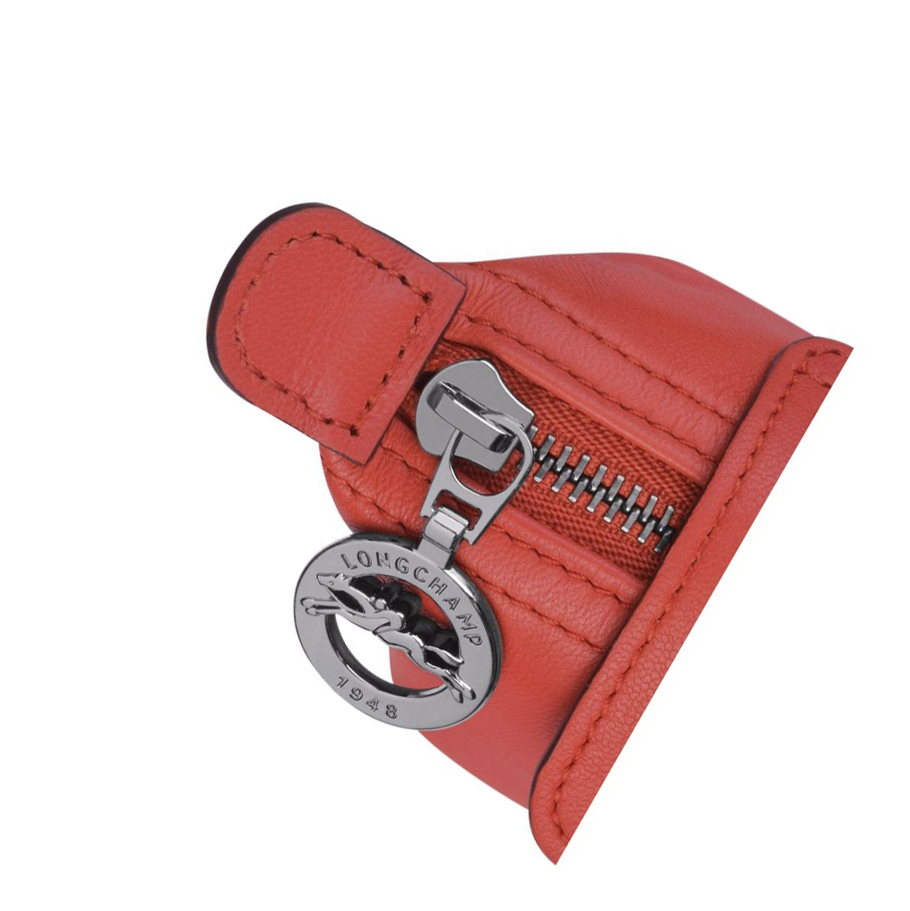 Longchamp Le Pliage Cuir Portemonnee Heren Rood | NL-YM18397