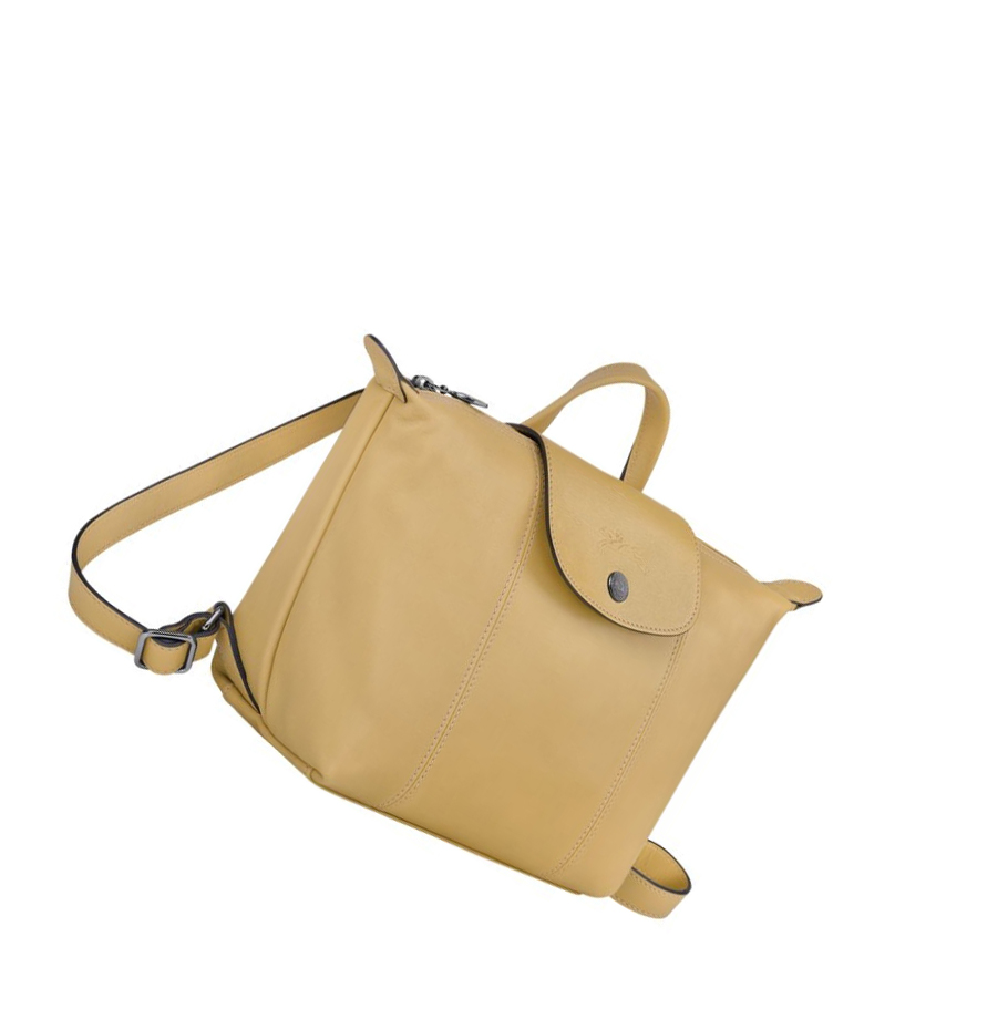 Longchamp Le Pliage Cuir Rugzak Dames Beige | NL-FM15204