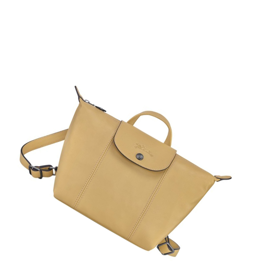 Longchamp Le Pliage Cuir Rugzak Dames Beige | NL-FM15204