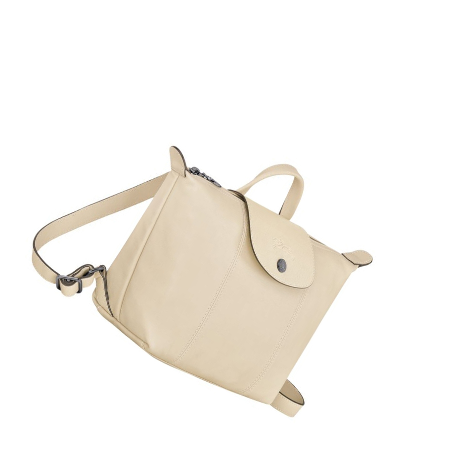 Longchamp Le Pliage Cuir Rugzak Dames Beige | NL-TA57813