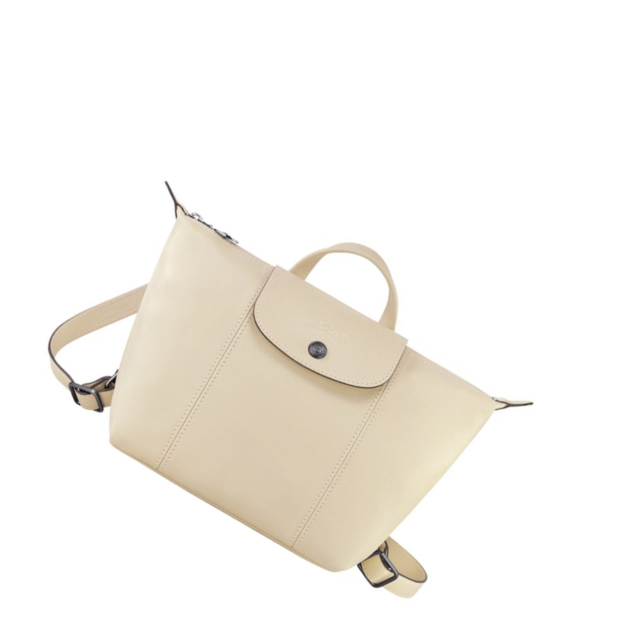 Longchamp Le Pliage Cuir Rugzak Dames Beige | NL-TA57813