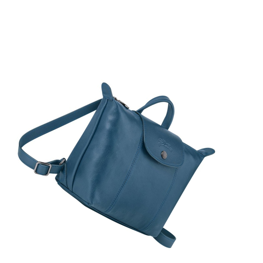 Longchamp Le Pliage Cuir Rugzak Dames Blauw | NL-RG73948