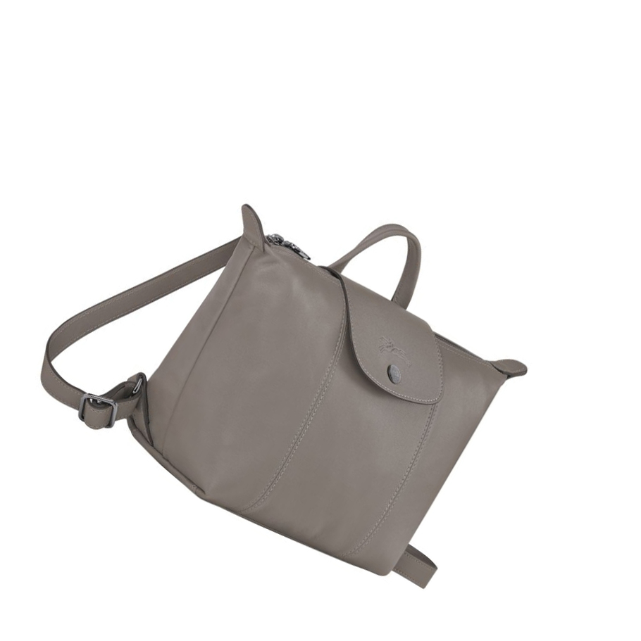 Longchamp Le Pliage Cuir Rugzak Dames Grijs | NL-EB17098