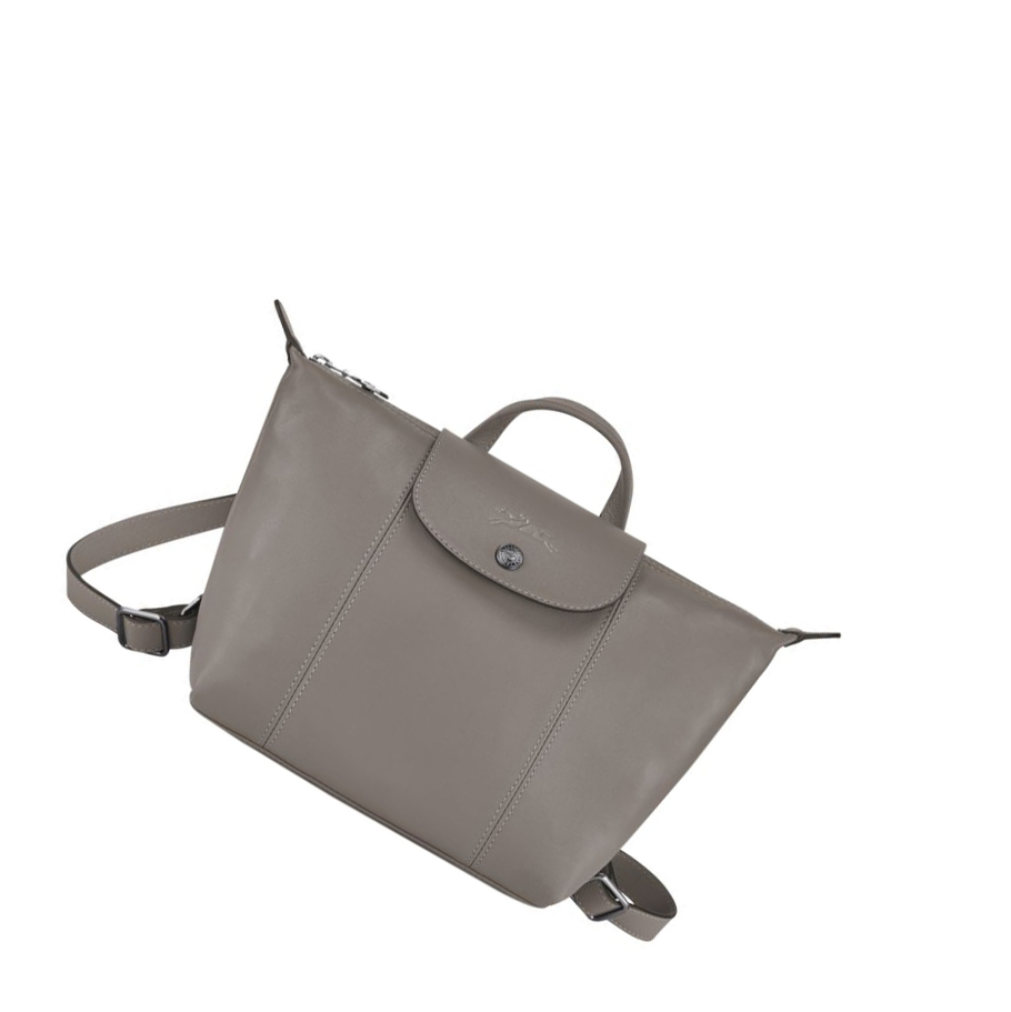 Longchamp Le Pliage Cuir Rugzak Dames Grijs | NL-EB17098