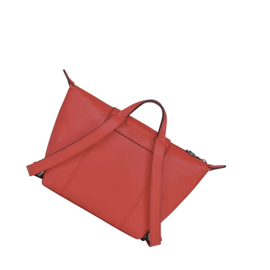 Longchamp Le Pliage Cuir Rugzak Dames Rood | NL-KU93685
