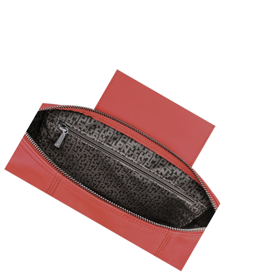 Longchamp Le Pliage Cuir Rugzak Dames Rood | NL-KU93685