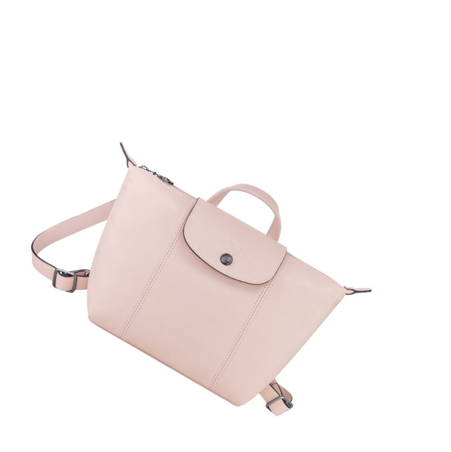 Longchamp Le Pliage Cuir Rugzak Dames Roze | NL-XU46085