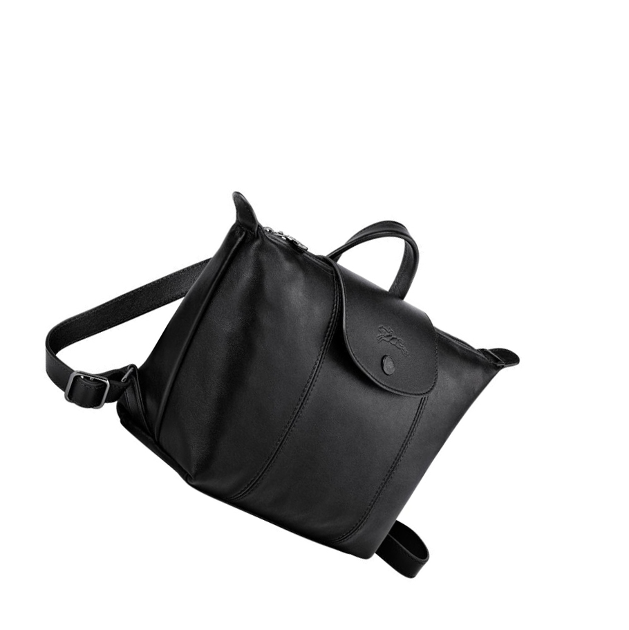 Longchamp Le Pliage Cuir Rugzak Dames Zwart | NL-AB50174