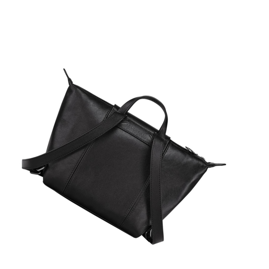 Longchamp Le Pliage Cuir Rugzak Dames Zwart | NL-AB50174
