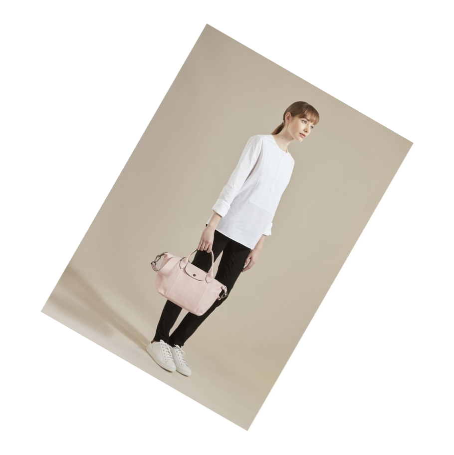 Longchamp Le Pliage Cuir S Handtas Dames Roze | NL-CR85341