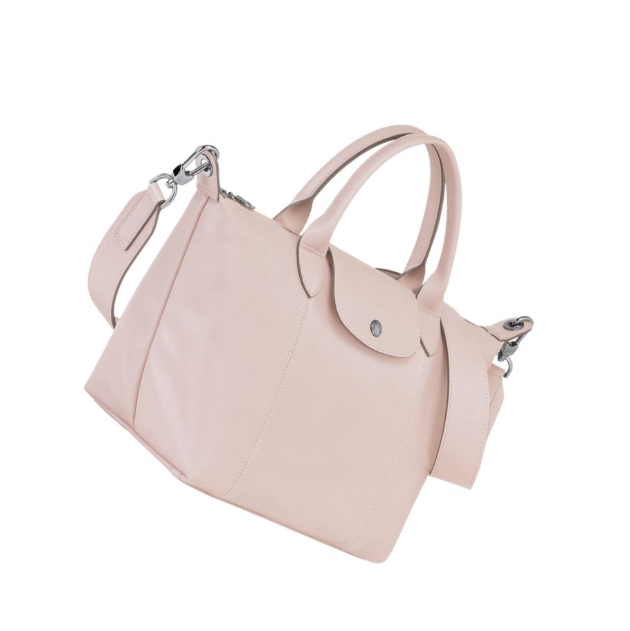 Longchamp Le Pliage Cuir S Handtas Dames Roze | NL-CR85341