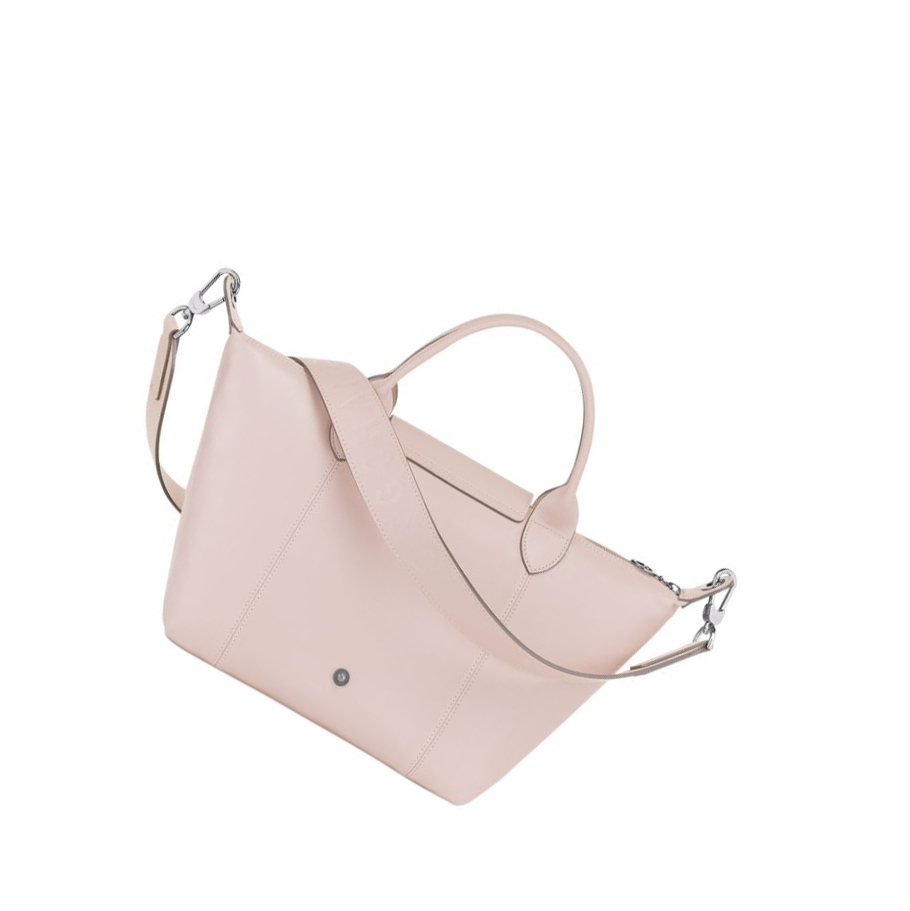 Longchamp Le Pliage Cuir S Handtas Dames Roze | NL-CR85341