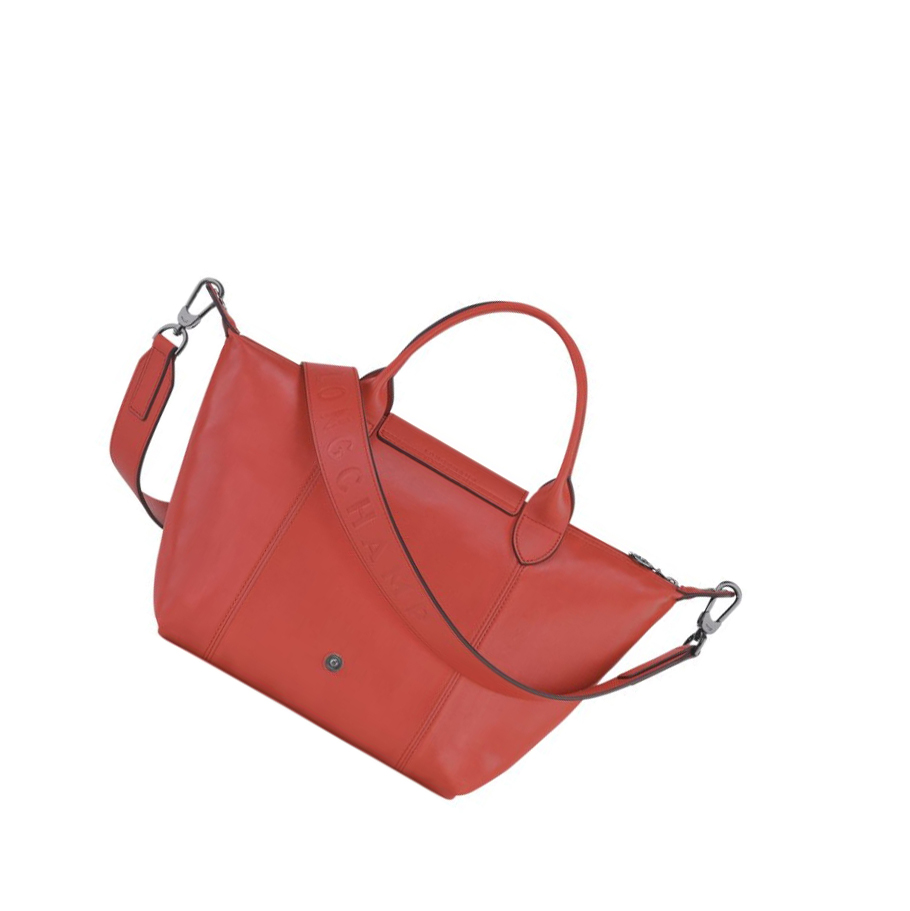 Longchamp Le Pliage Cuir S Handtas Dames Rood | NL-YD96328