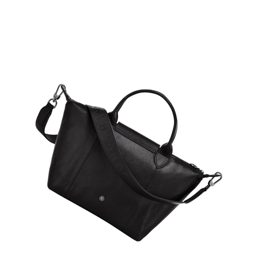 Longchamp Le Pliage Cuir S Handtas Dames Zwart | NL-ZI84029