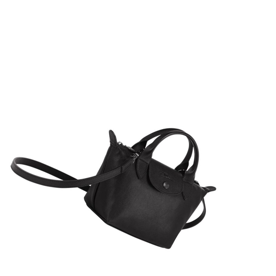 Longchamp Le Pliage Cuir XS Handtas Dames Zwart | NL-CD87250
