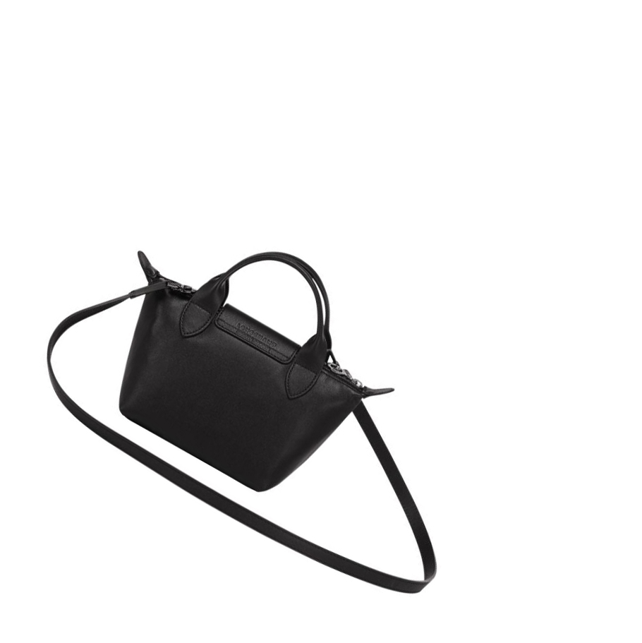 Longchamp Le Pliage Cuir XS Handtas Dames Zwart | NL-CD87250