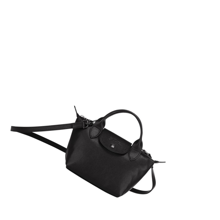 Longchamp Le Pliage Cuir XS Handtas Dames Zwart | NL-CD87250