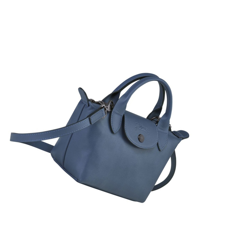 Longchamp Le Pliage Cuir XS Handtas Dames Blauw | NL-HT03862