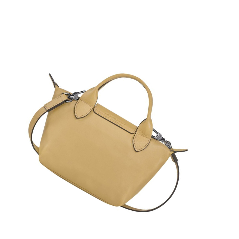 Longchamp Le Pliage Cuir XS Handtas Dames Beige | NL-SY93246