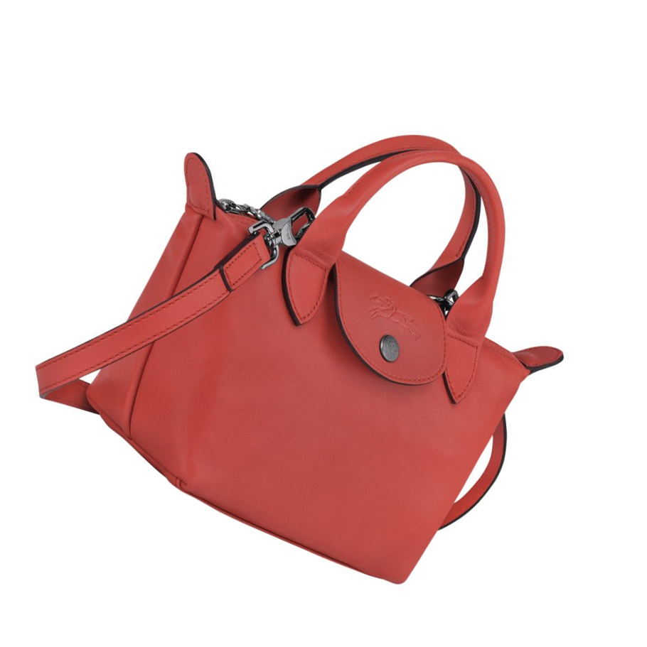 Longchamp Le Pliage Cuir XS Handtas Dames Rood | NL-TE23047