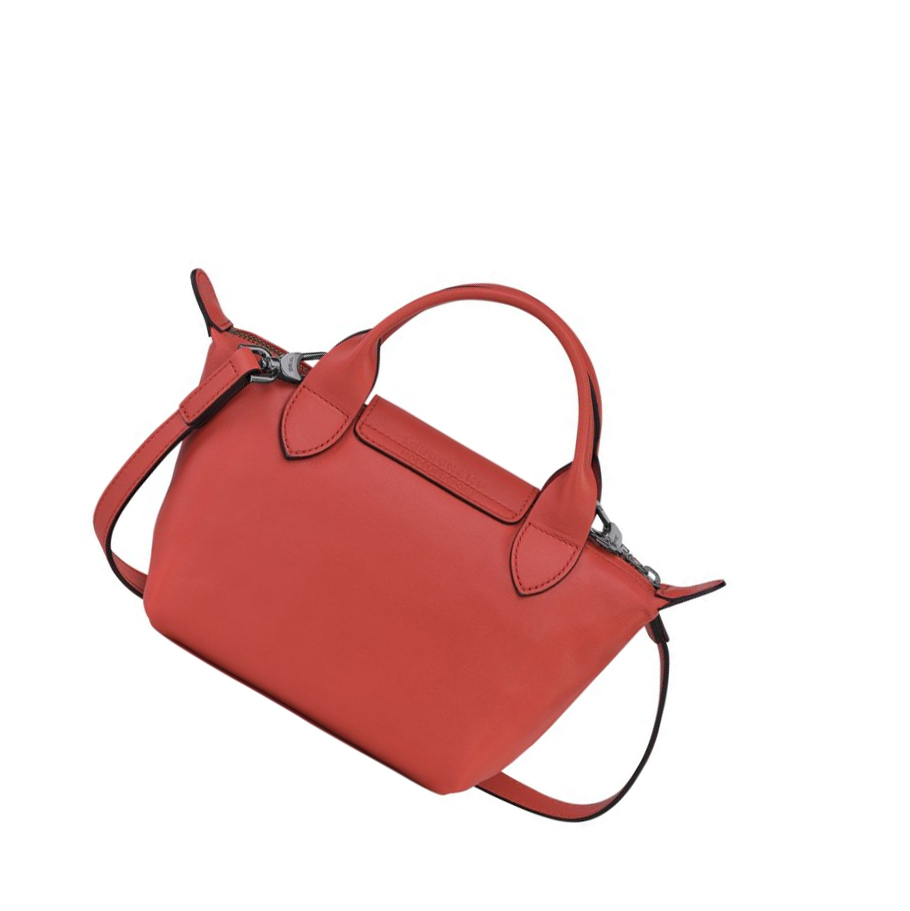 Longchamp Le Pliage Cuir XS Handtas Dames Rood | NL-TE23047