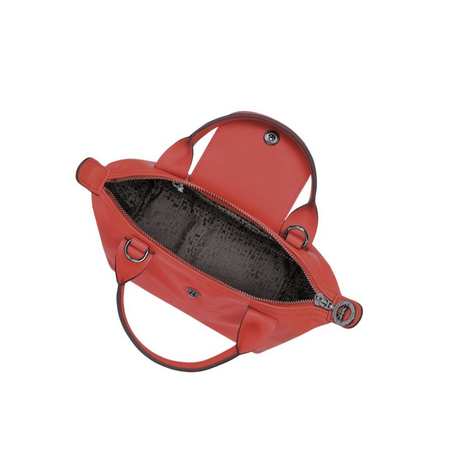 Longchamp Le Pliage Cuir XS Handtas Dames Rood | NL-TE23047