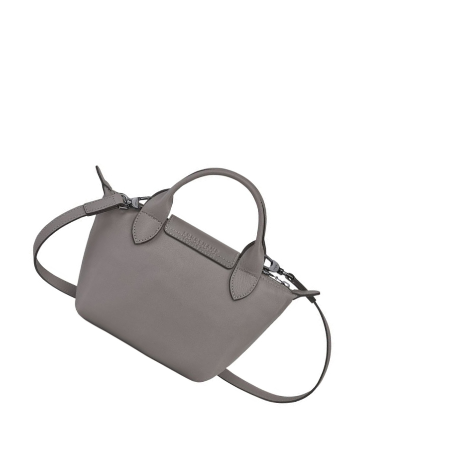Longchamp Le Pliage Cuir XS Handtas Dames Grijs | NL-UD62905