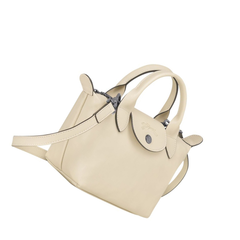 Longchamp Le Pliage Cuir XS Handtas Dames Beige | NL-ZC59627