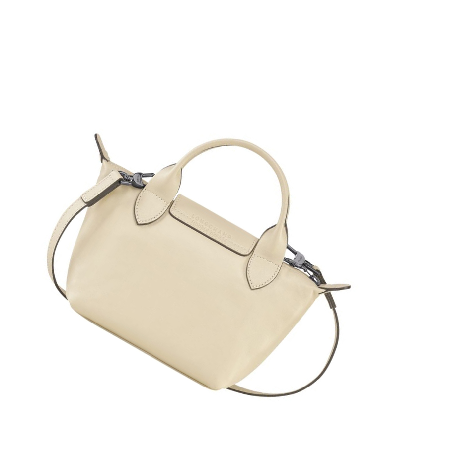 Longchamp Le Pliage Cuir XS Handtas Dames Beige | NL-ZC59627