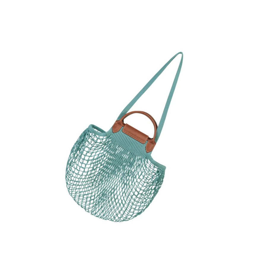 Longchamp Le Pliage Filet Schoudertassen Dames Blauw | NL-IH65742