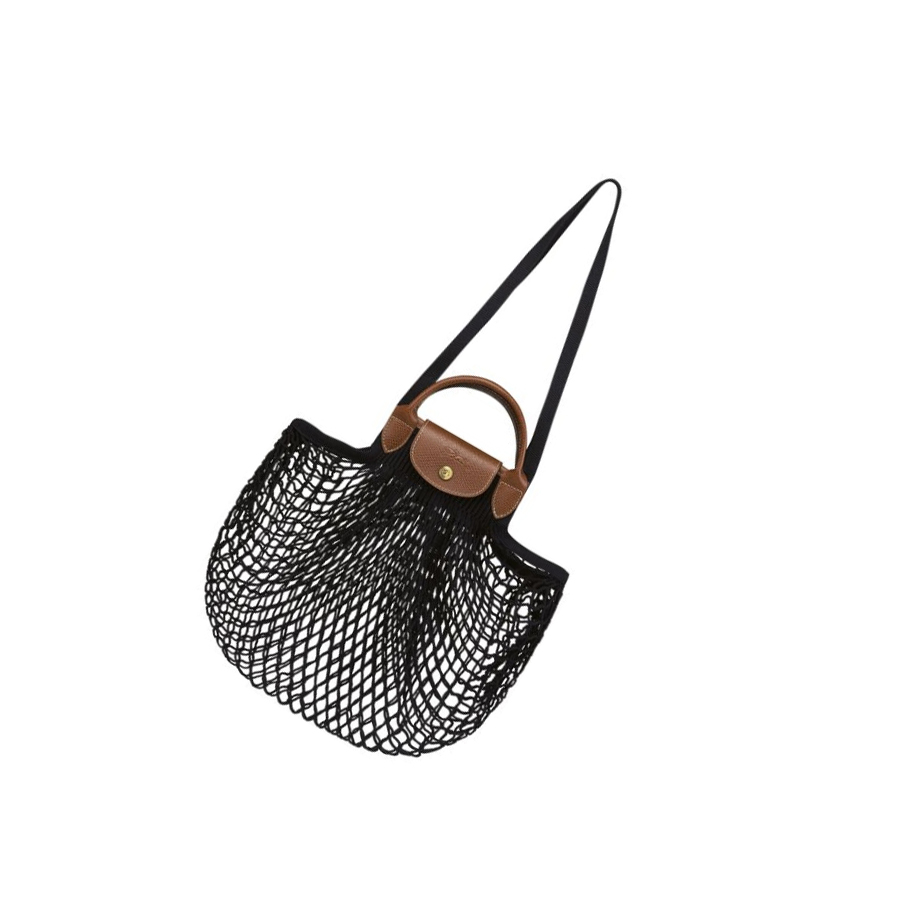 Longchamp Le Pliage Filet Schoudertassen Dames Zwart | NL-MT80765