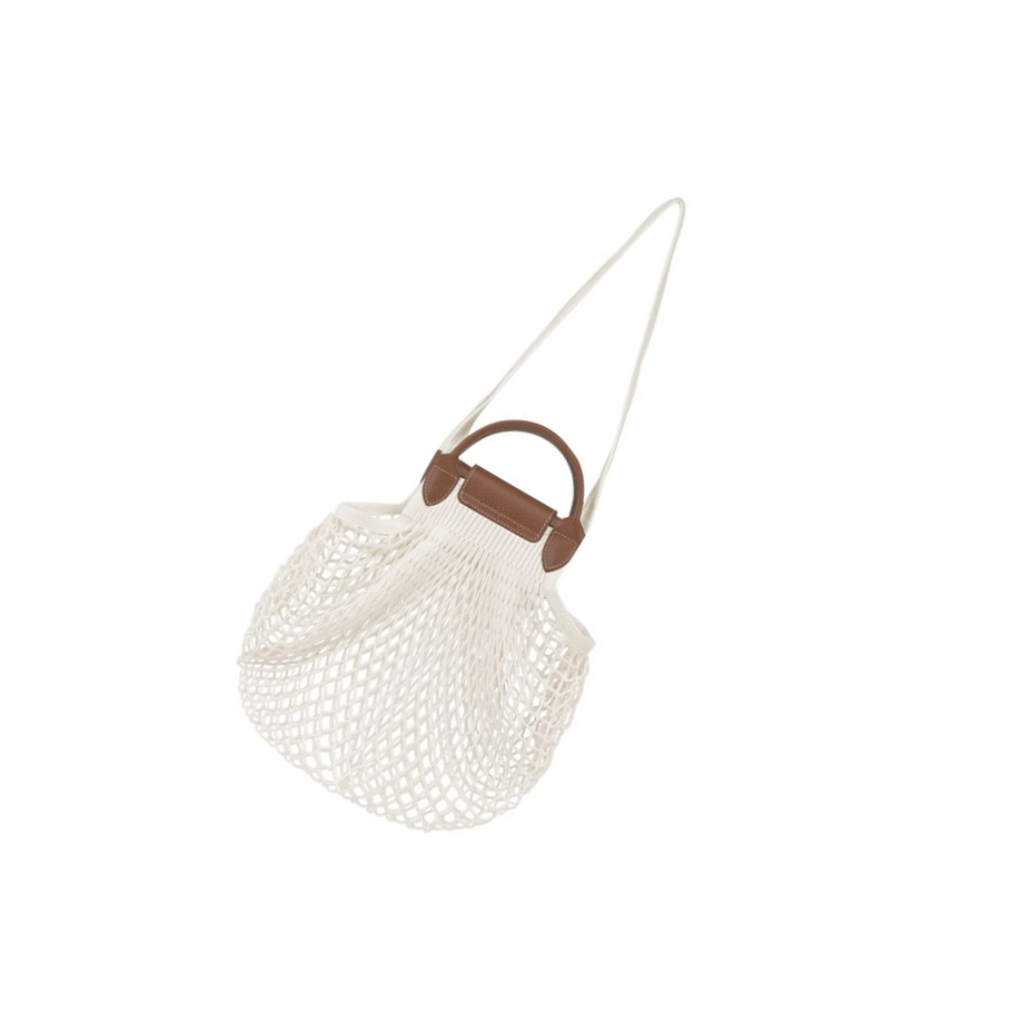 Longchamp Le Pliage Filet Schoudertassen Dames Beige | NL-UC67418