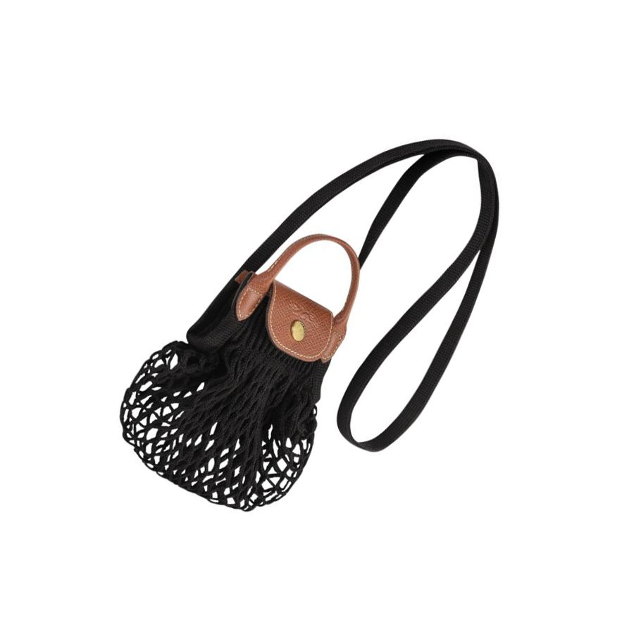 Longchamp Le Pliage Filet XS Crossbodytassen Dames Zwart | NL-ZC28954