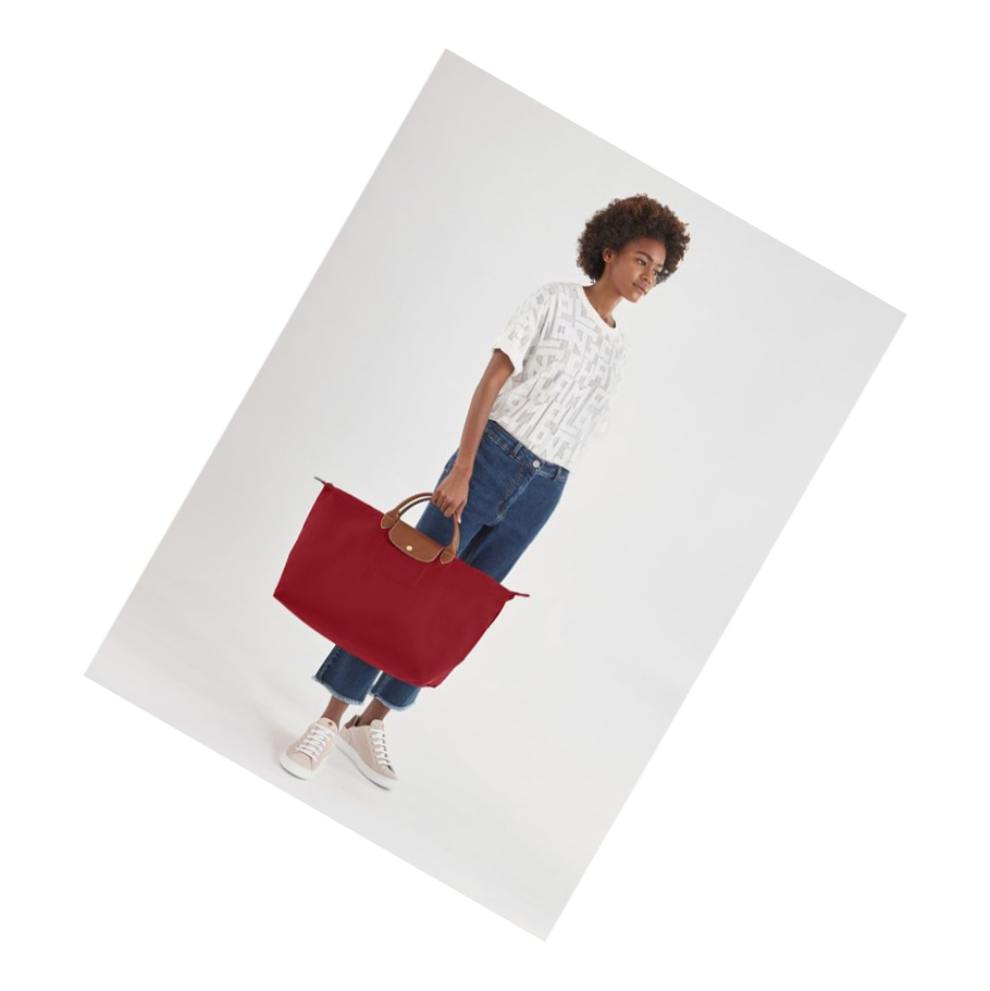 Longchamp Le Pliage L Reistas Heren Rood | NL-QP86204