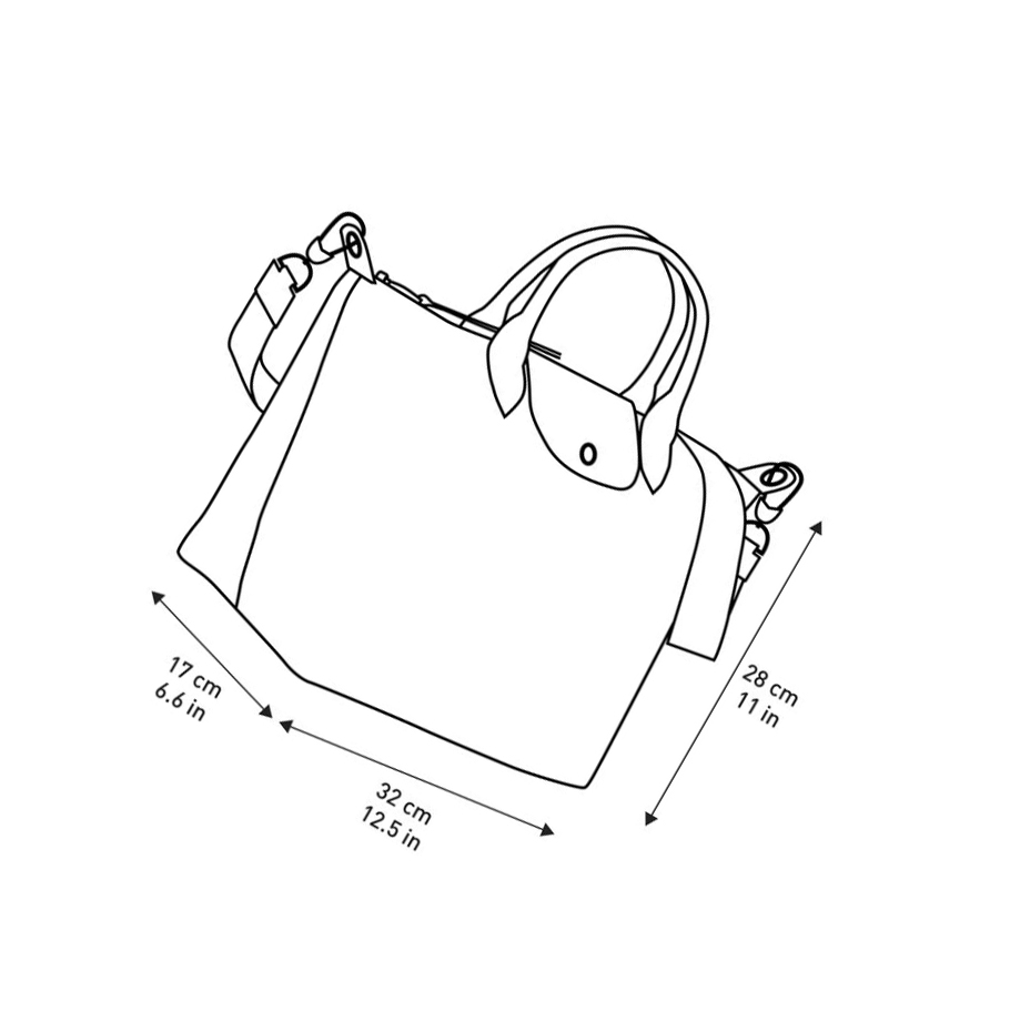 Longchamp Le Pliage Lgp M Handtas Dames Zwart Wit | NL-DC06498