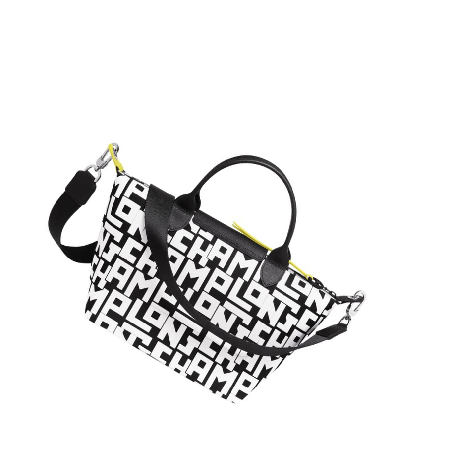 Longchamp Le Pliage Lgp S Handtas Dames Zwart Wit | NL-RZ07312