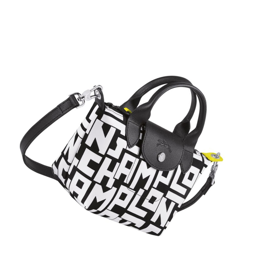 Longchamp Le Pliage Lgp XS Handtas Dames Zwart Wit | NL-BP78532
