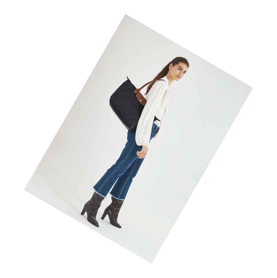 Longchamp Le Pliage Original L Schoudertassen Dames Zwart | NL-WI40258