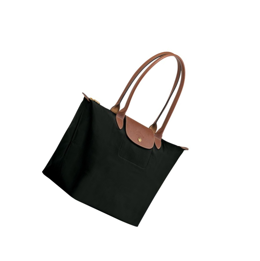 Longchamp Le Pliage Original L Schoudertassen Dames Zwart | NL-WI40258