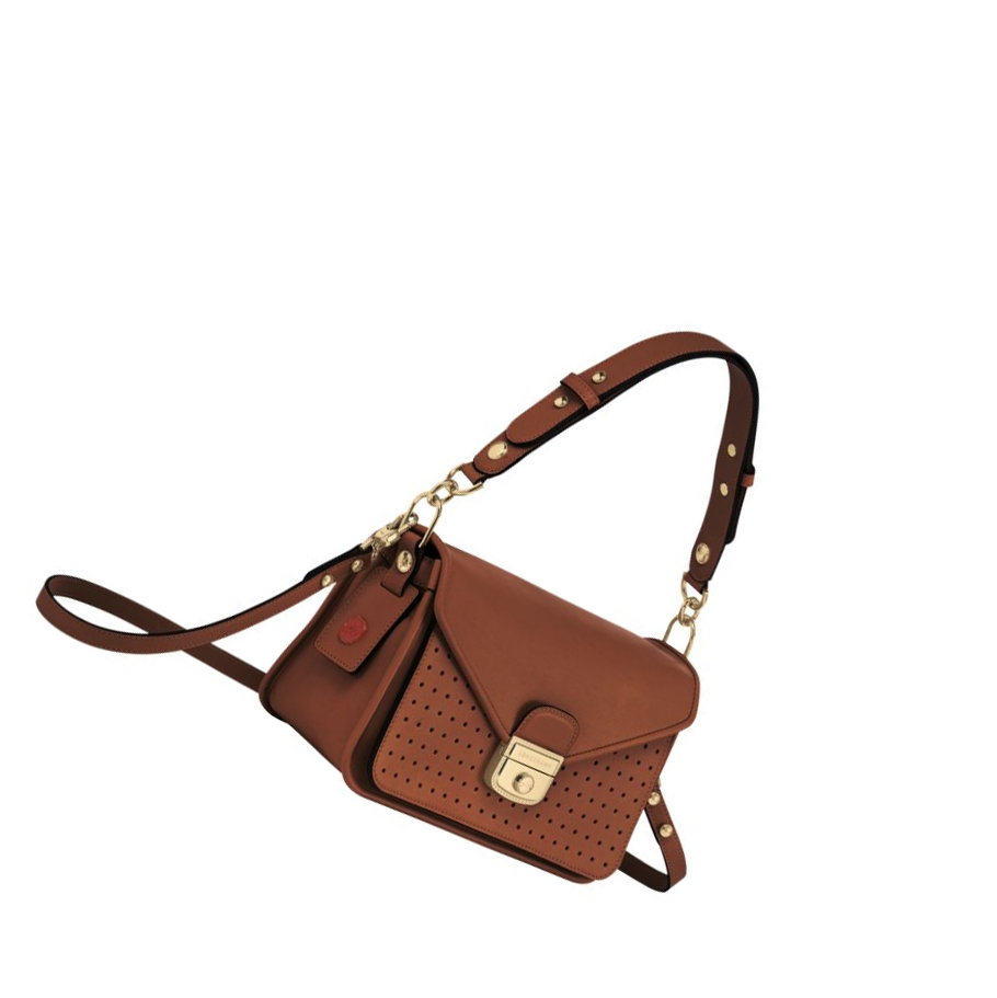 Longchamp Mademoiselle S Crossbodytassen Dames Bruin | NL-QA48129