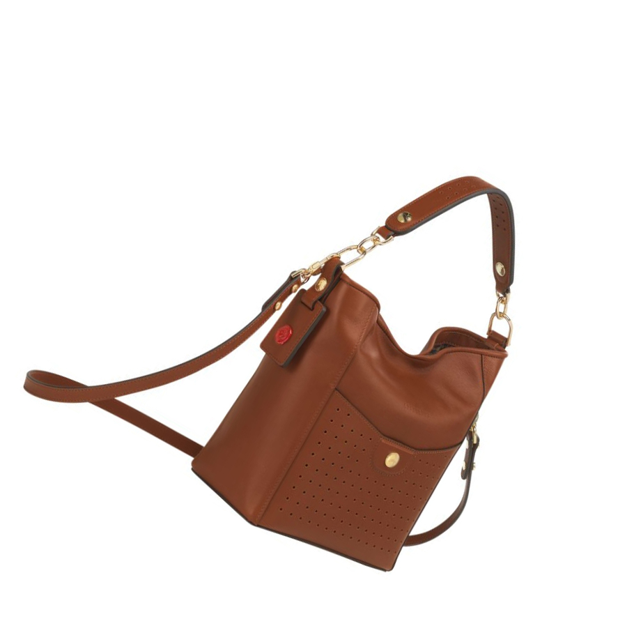 Longchamp Mademoiselle S Schoudertassen Dames Bruin | NL-LC53480