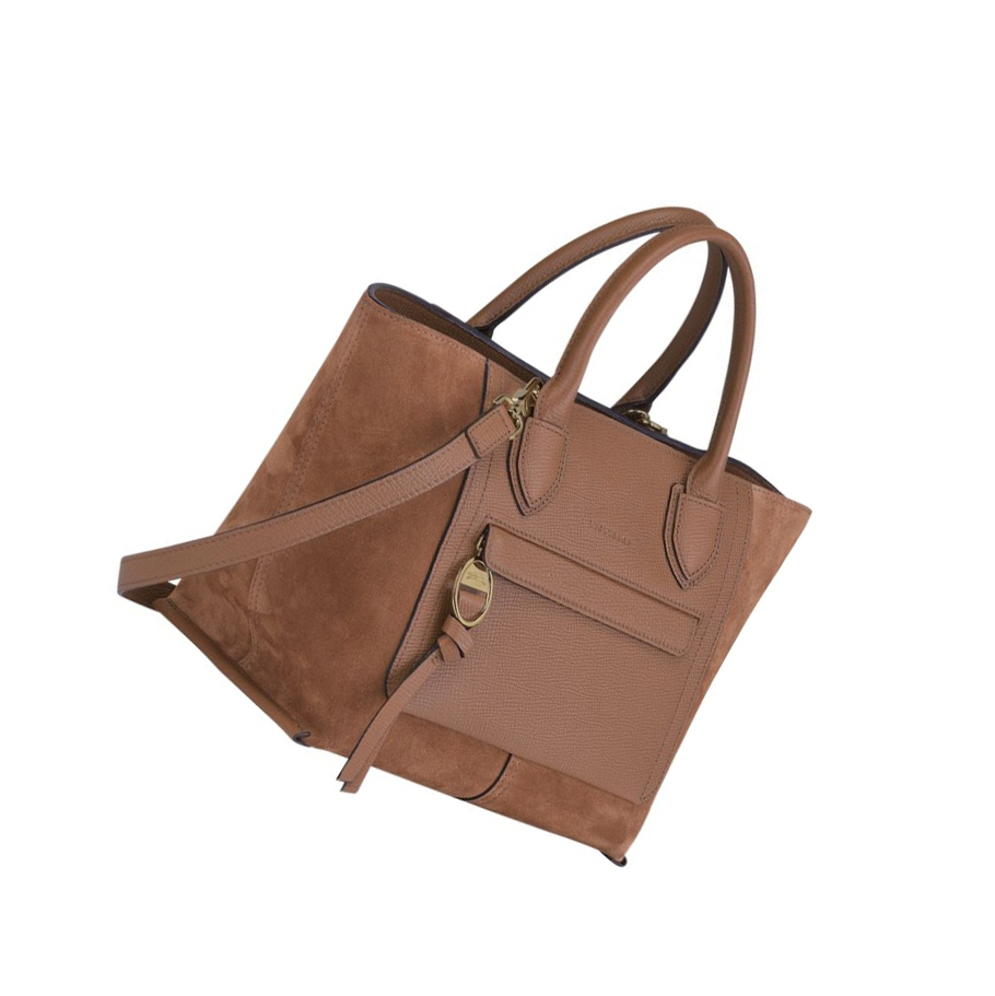Longchamp Mailbox M Handtas Dames Bruin | NL-GE53940