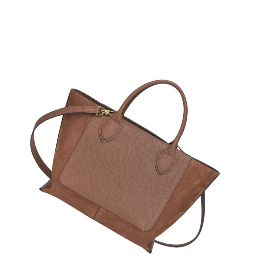 Longchamp Mailbox M Handtas Dames Bruin | NL-GE53940