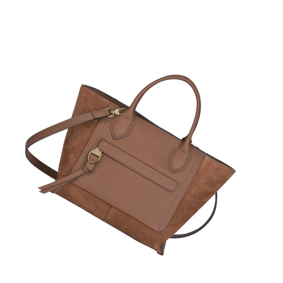 Longchamp Mailbox M Handtas Dames Bruin | NL-GE53940