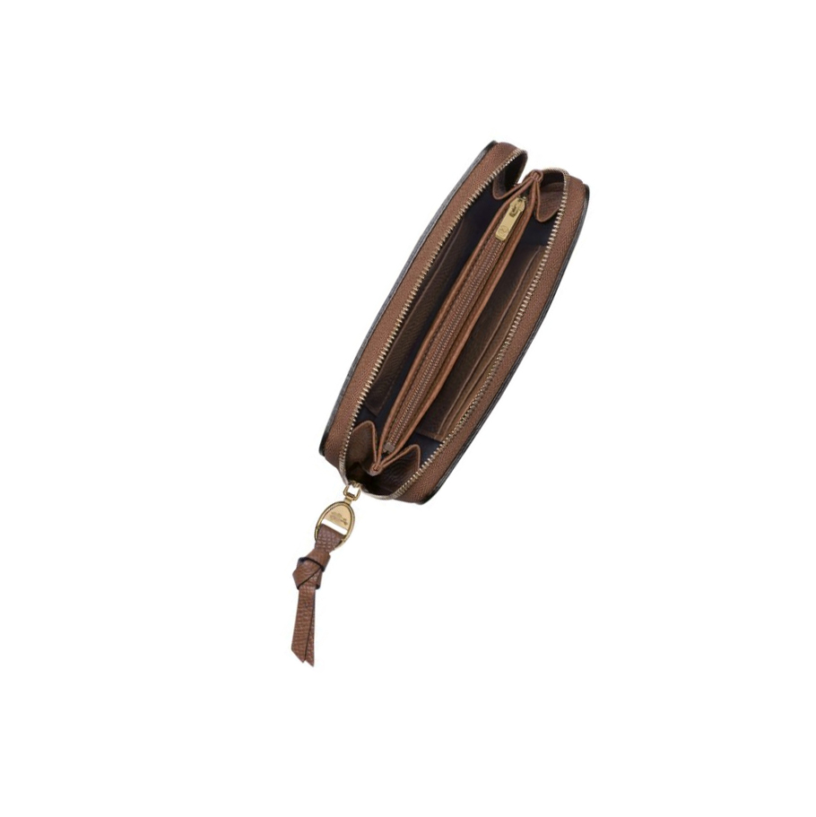 Longchamp Mailbox Portefeuille Dames Bruin | NL-EA06914