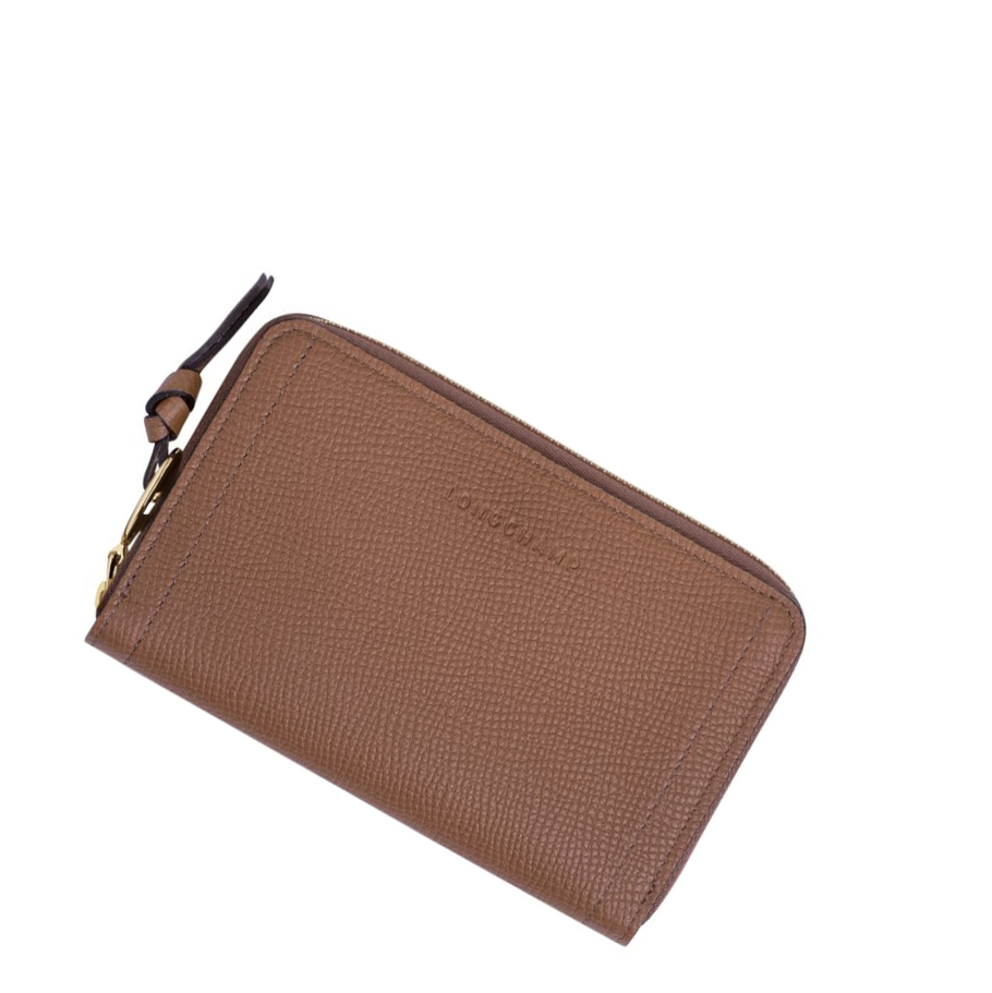 Longchamp Mailbox Portefeuille Dames Bruin | NL-EA06914