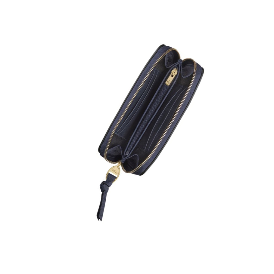 Longchamp Mailbox Portefeuille Dames Donkerblauw | NL-VN49712