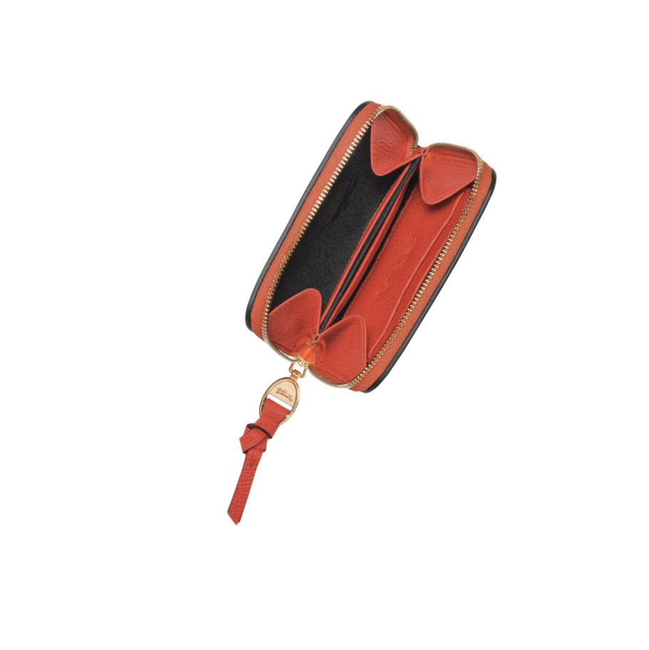 Longchamp Mailbox Portemonnee Dames Oranje | NL-FP83075