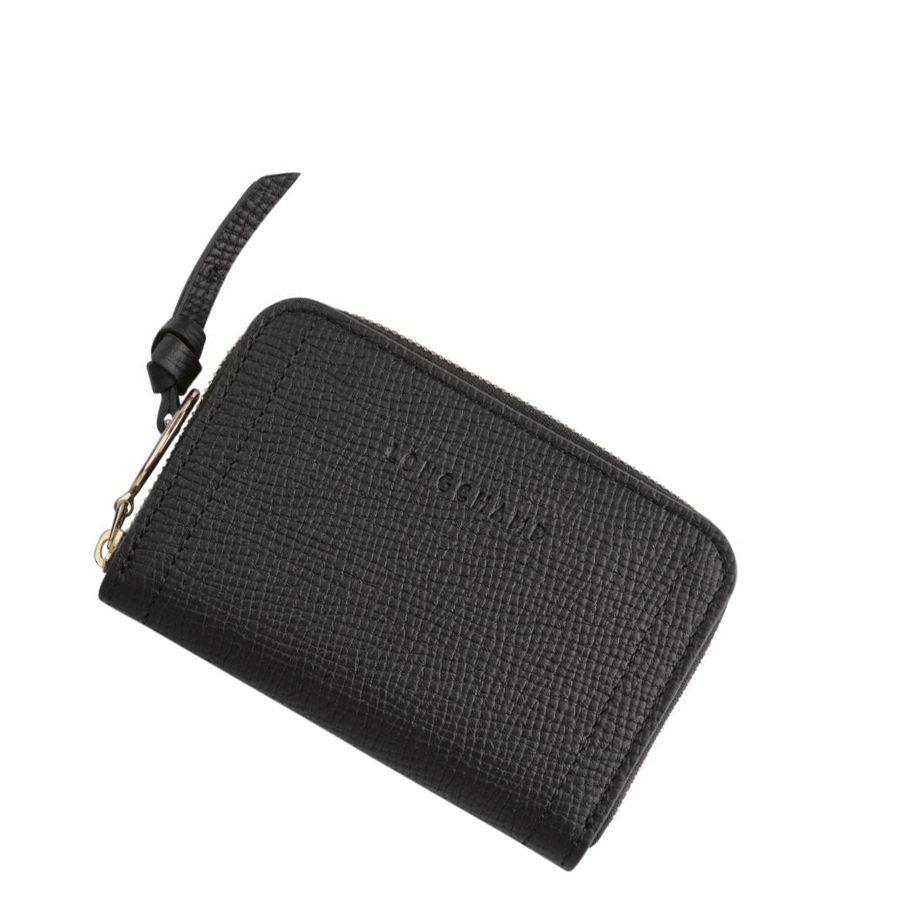 Longchamp Mailbox Portemonnee Dames Zwart | NL-JV10235