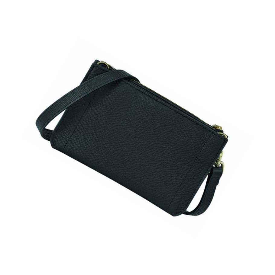 Longchamp Mailbox Rits Rond Portemonnee Dames Zwart | NL-EZ08395